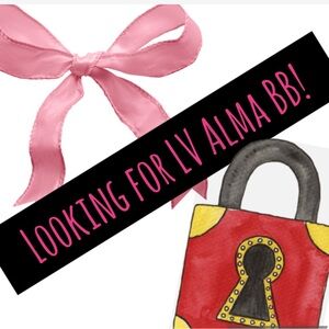 Louis Vuitton Alma BB Red Handbag